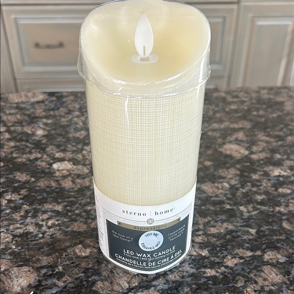 STEENO HOME LED WAX CANDLE 3x7" NWT